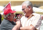 Jürgen (links) mit Helmut Hartmut Hartmann beim Aufstand der Anständigen in Esslingen (2009)