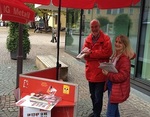 Infostand in Nürtingen / Copyright: IG Metall Esslingen Infostand in Nürtingen / Copyright: IG Metall Esslingen